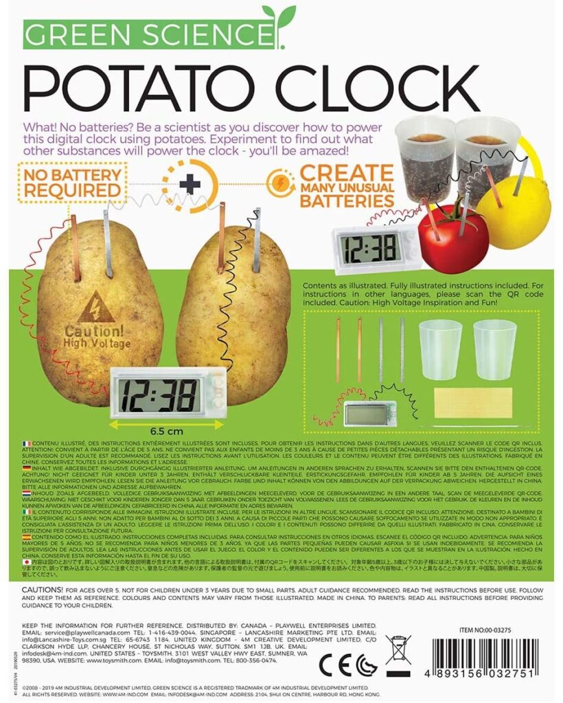4M Kidz Labs / Green Science - Potato Clock 48603275