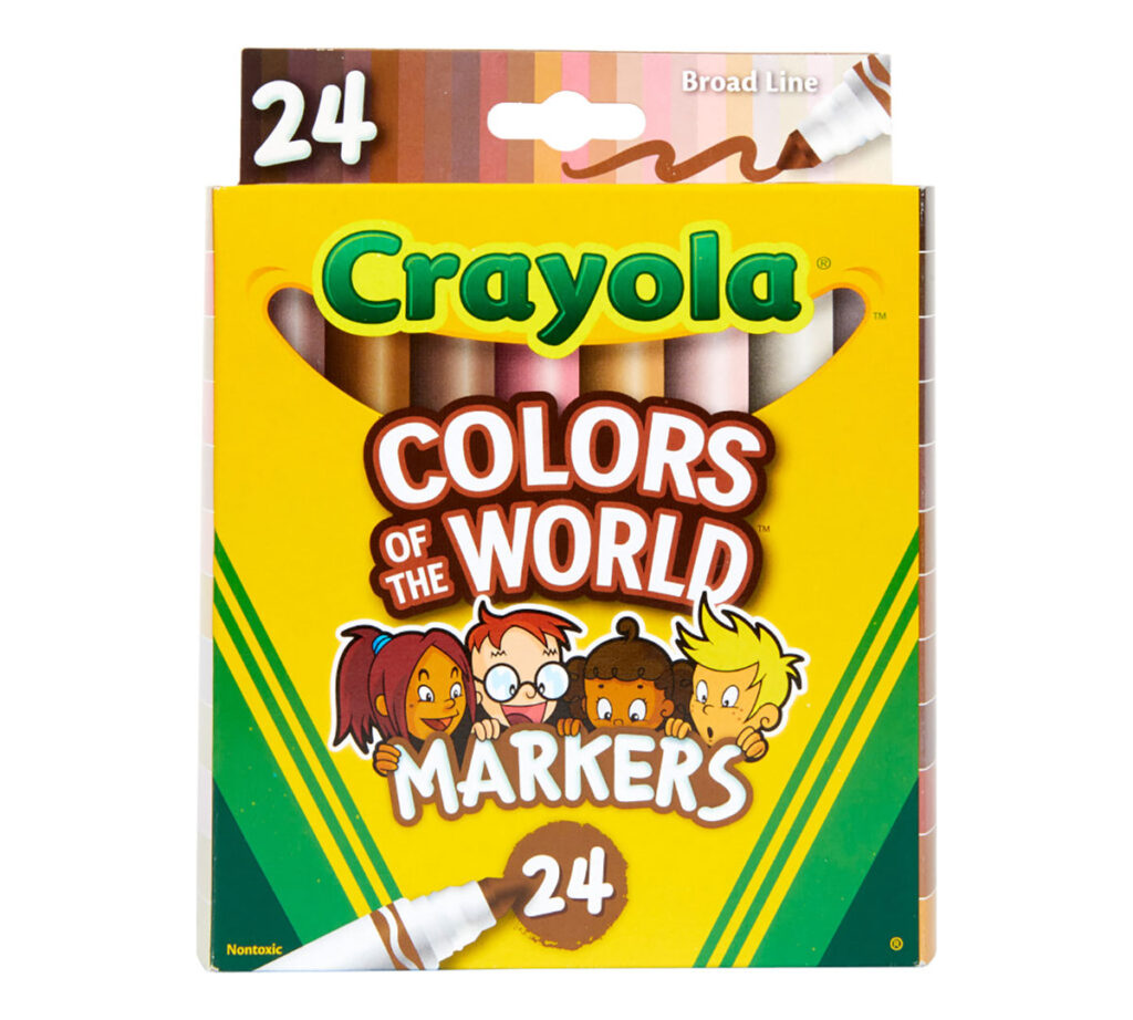Crayola 24 Ct Washable Broad Line Markers Colors Of The World