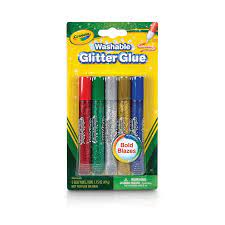 Crayola 5 Ct. Washable Glitter Glue, Blazes