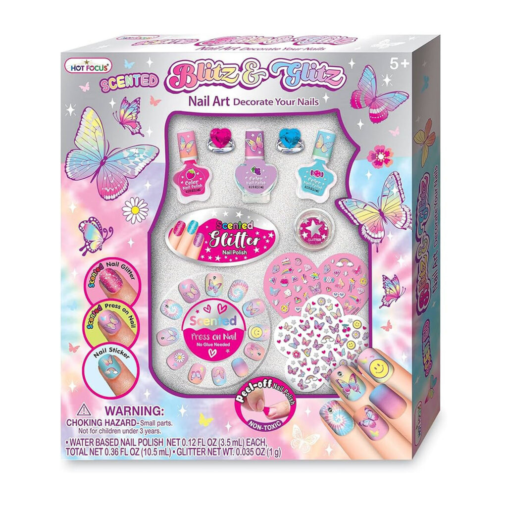 Hot Focus Blitz & Glitz Nail Art-Butterfly