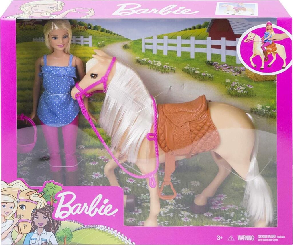 Mattel Barbie Doll & Horse