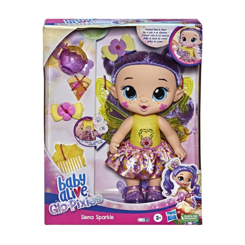Hasbro Baby Alive Glo Pixies Siena Sparkle   F2593
