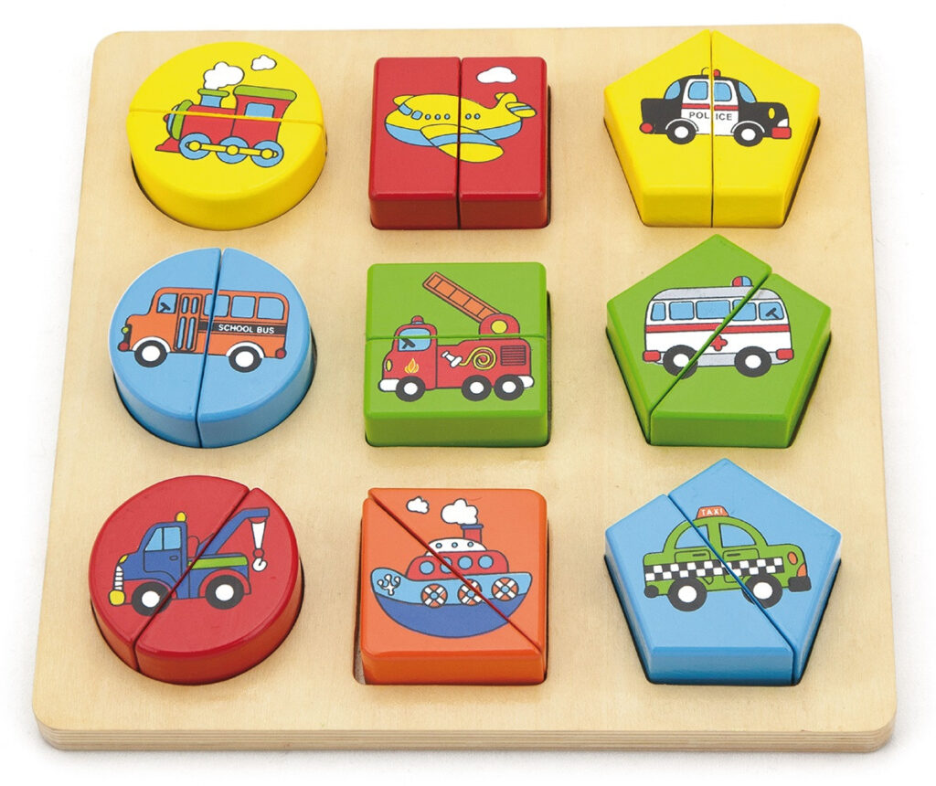 Viga Shape Block Puzzle  Vehicles