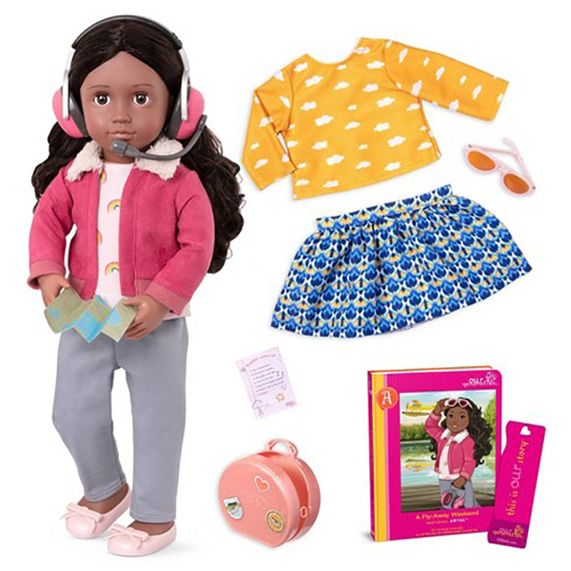Our Generation Deluxe  Travel  Doll  W/  Book,   At