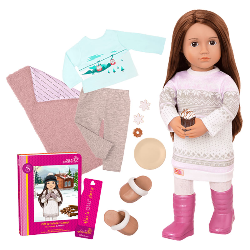 Our Generation Deluxe  Log  Cabin  Doll  W/O  Book