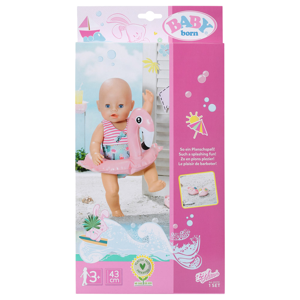 Zapf Creation Baby Born Holiday Swim Fun Set 43Cm