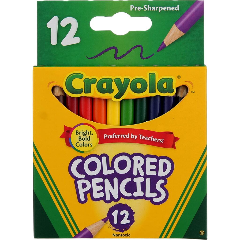Crayola 12 Ct Colored Pencils, Short