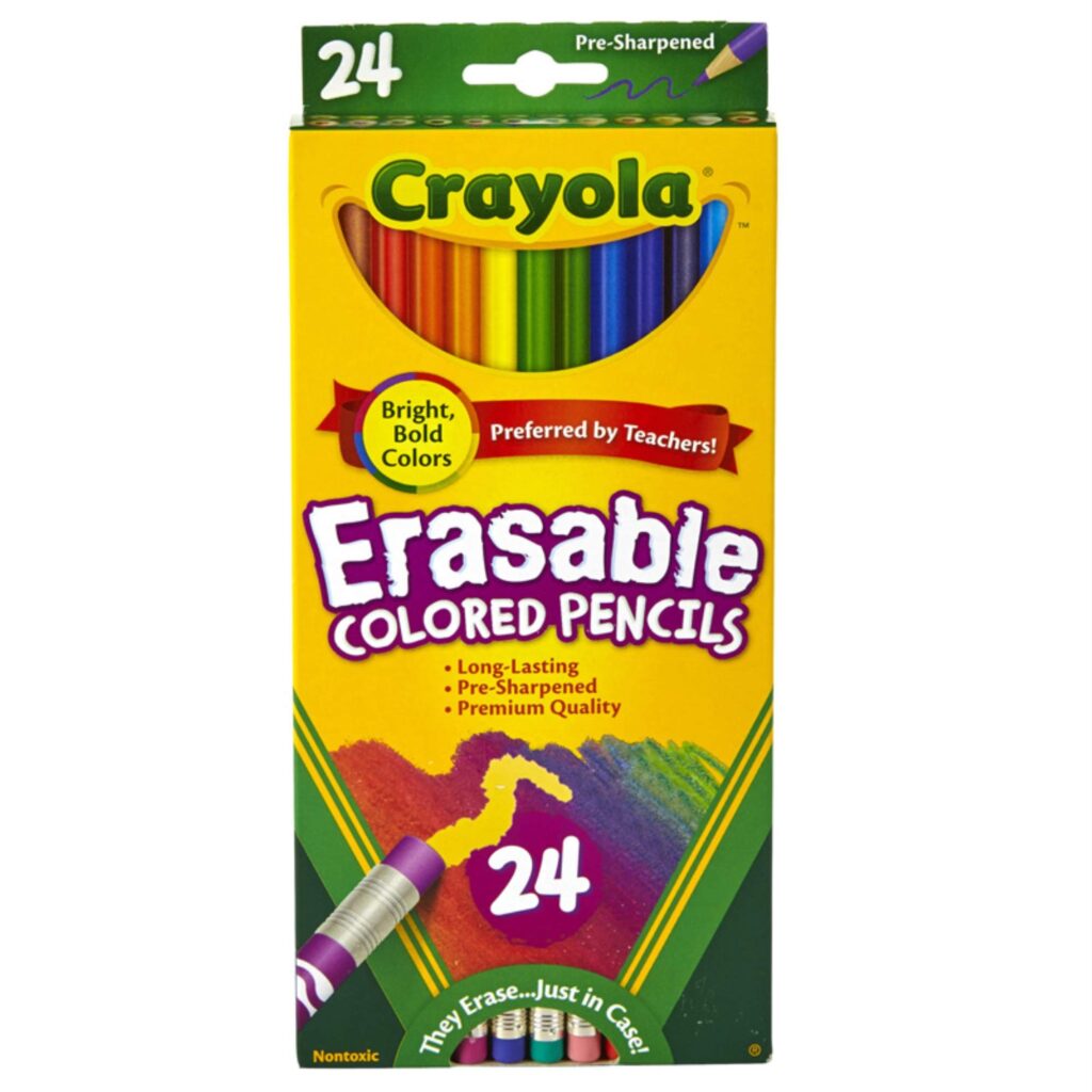 Crayola 24 Ct. Erasable Colored Pencils