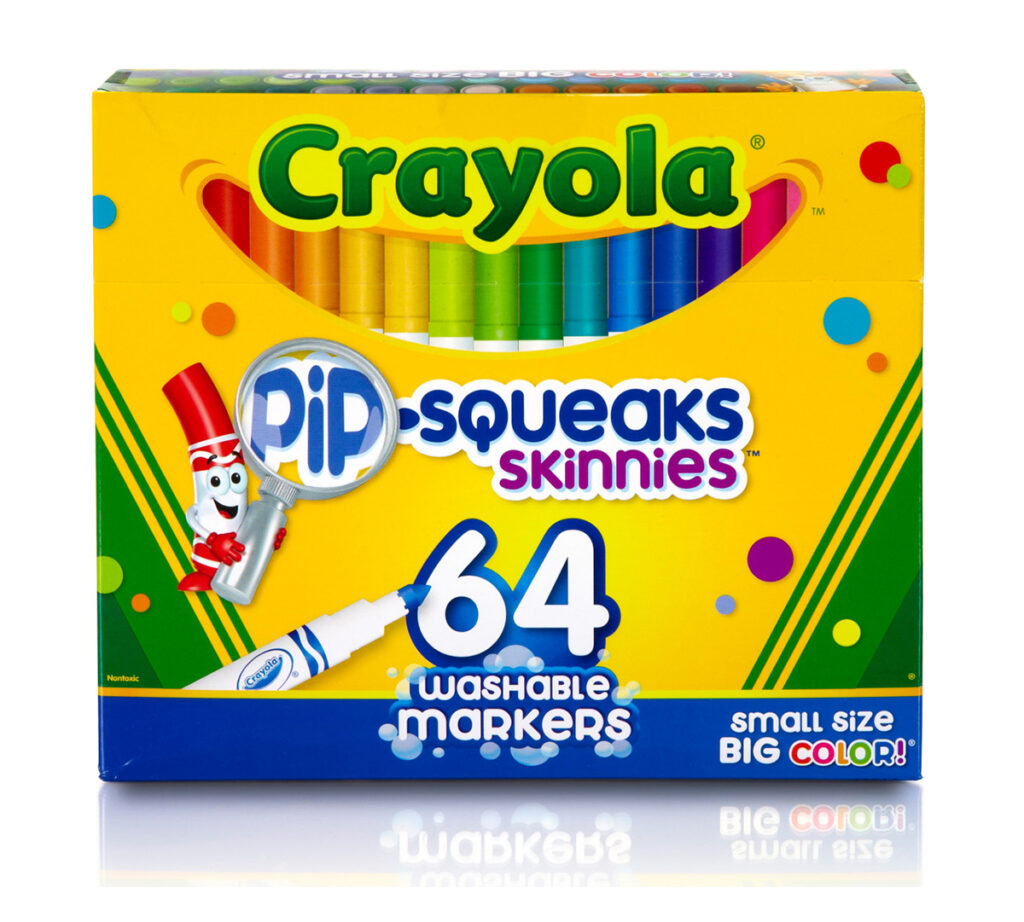 Crayola 64 Ct. Washable Pip-Squeaks Skinnies Markers