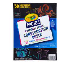 Crayola Project 50 Ct. Premium Black Construction Paper