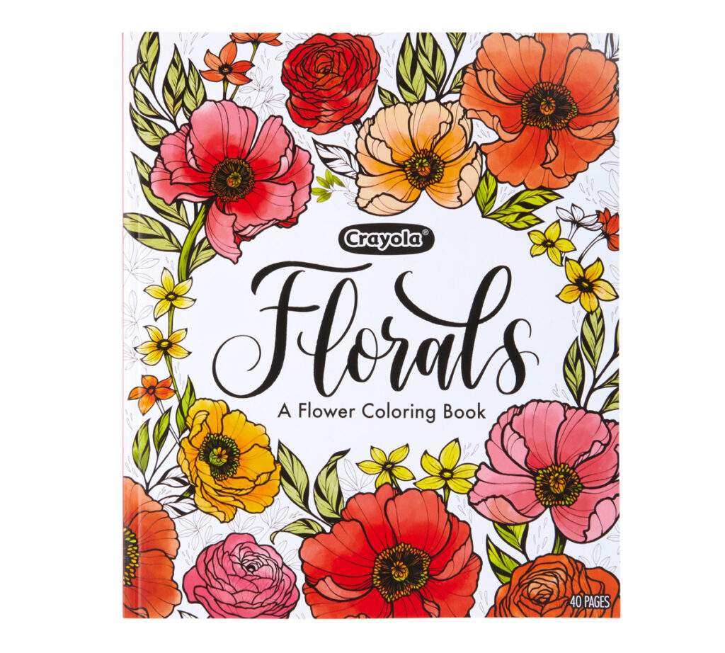 Crayola 40-Page Coloring Book, Colors In Bloom