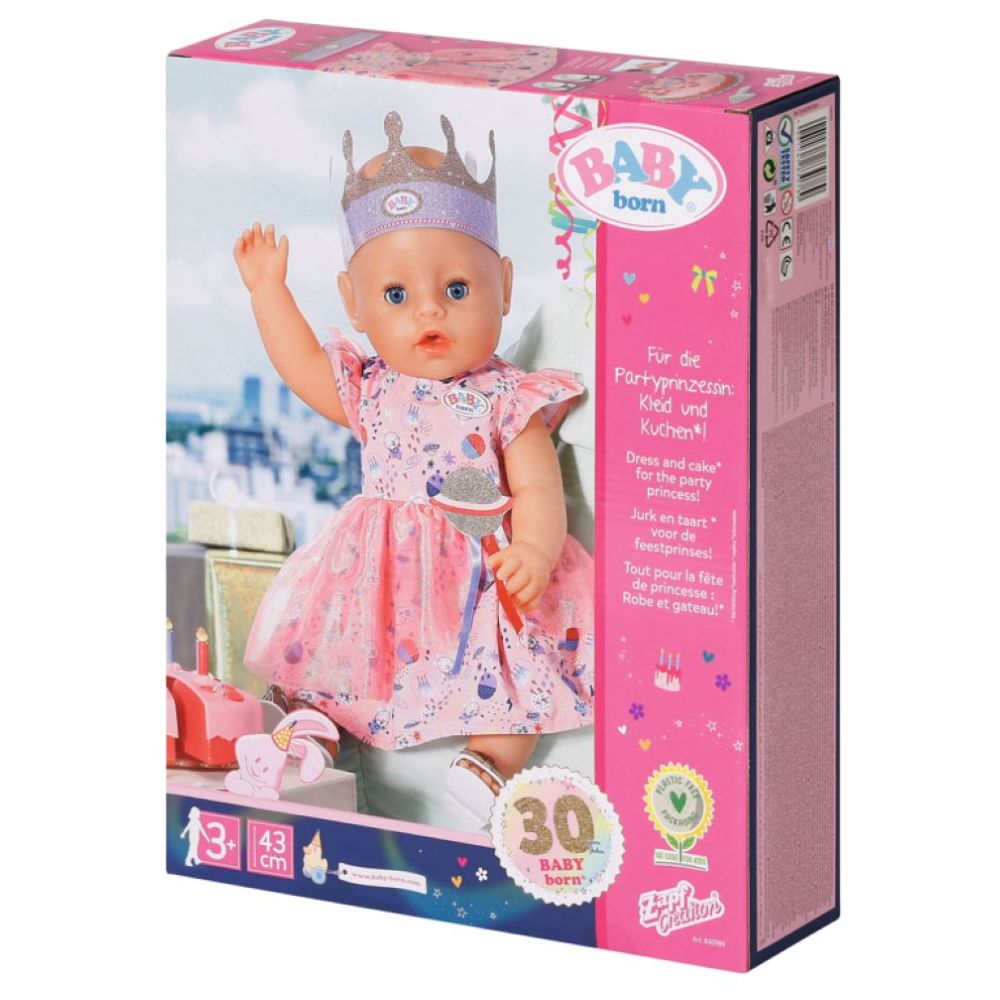 Zapf Creation Baby Born Deluxe Happy Birthday Set 43 Cm