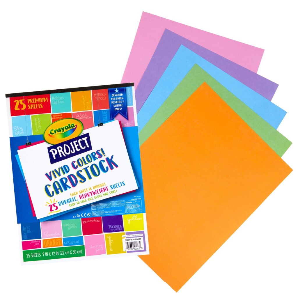 Crayola Project 25 Ct. Cardstock, Vivid Colors