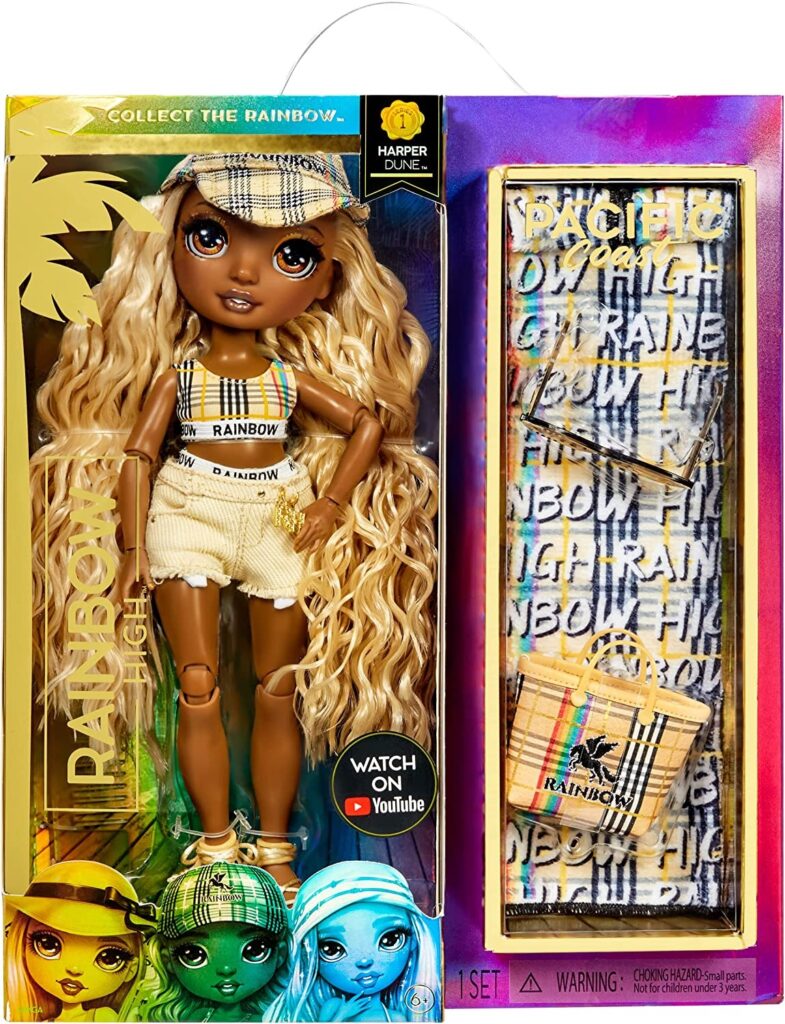 Rainbow High Pacific Coast Fashion Doll - Harper Dune (Sand)