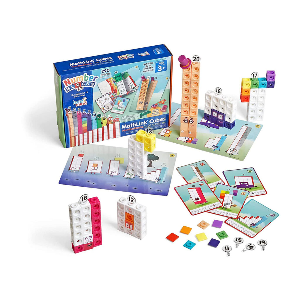 Learning Resources Mathlinks Cubes Numberblocks 11-20 Activity Set
