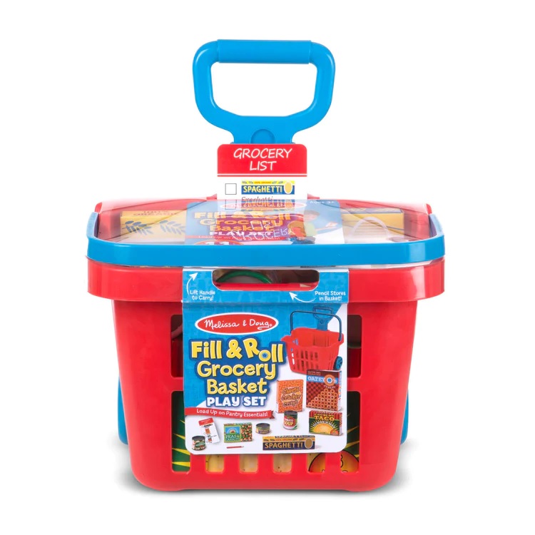 Melissa & Doug Rolling Grocery Basket 46004073