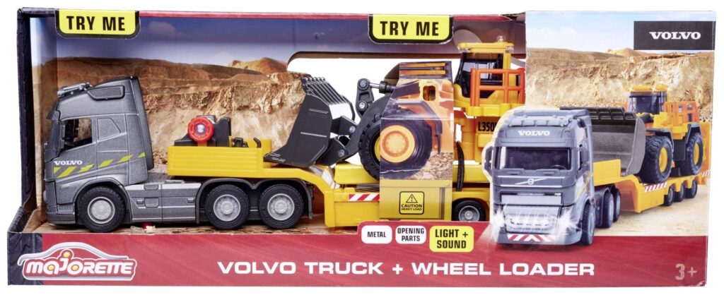 Majorette Volvo Fh-16 Truck + Wheel Loader L350H 213726000