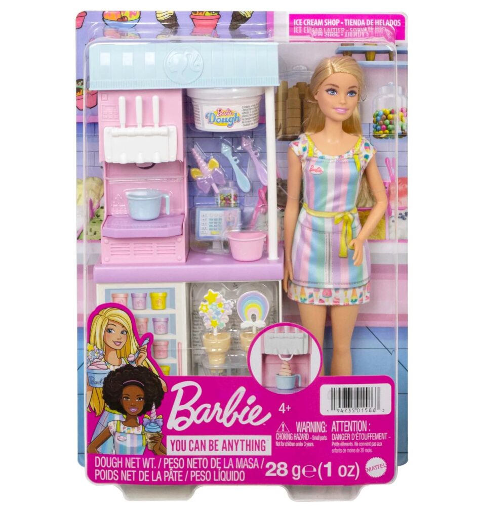 Mattel Barbie Ice Cream Shopkeeper Pl