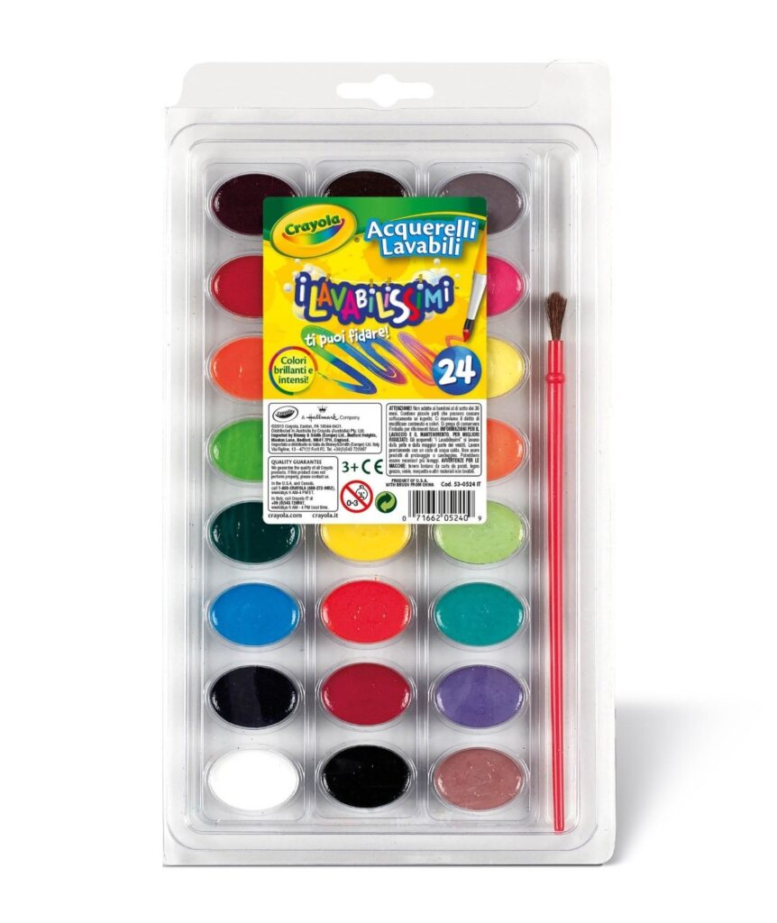 Crayola 24 Ct. Washable Watercolors With Brush