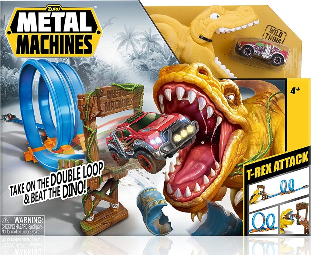 Zuru Metal Machines Playset Series 1 T-Rex,Bulk,6Pcs,Noinner,Stdcolor