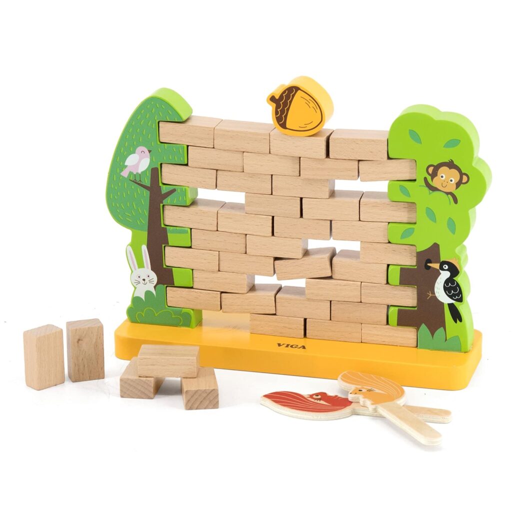 Viga Steady Squirrel - Brick Balancing Game