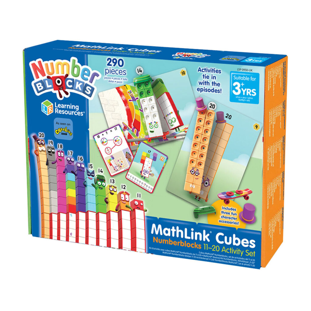 Learning Resources Mathlink Cubes Numberblocks 11-20 Activity Set