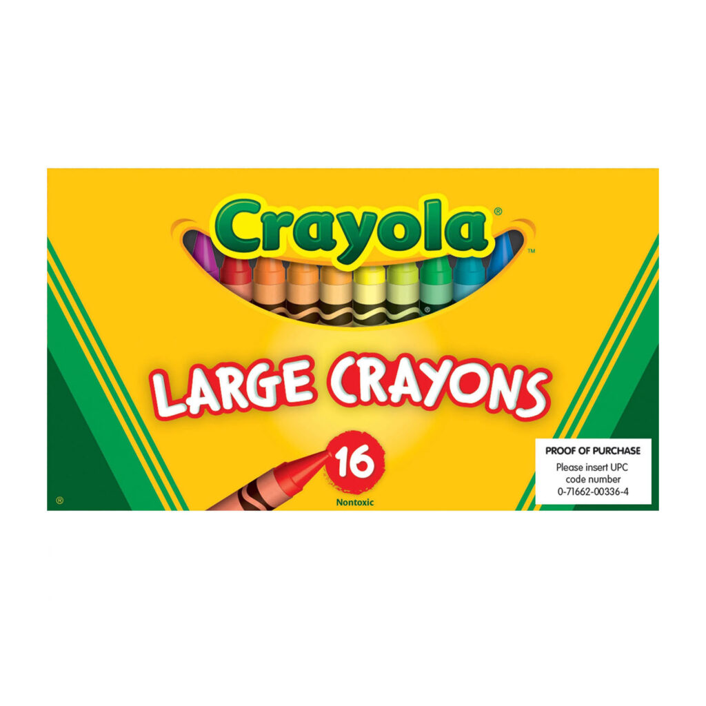 Crayola 16 Ct. Large Crayons - Lift Lid Box