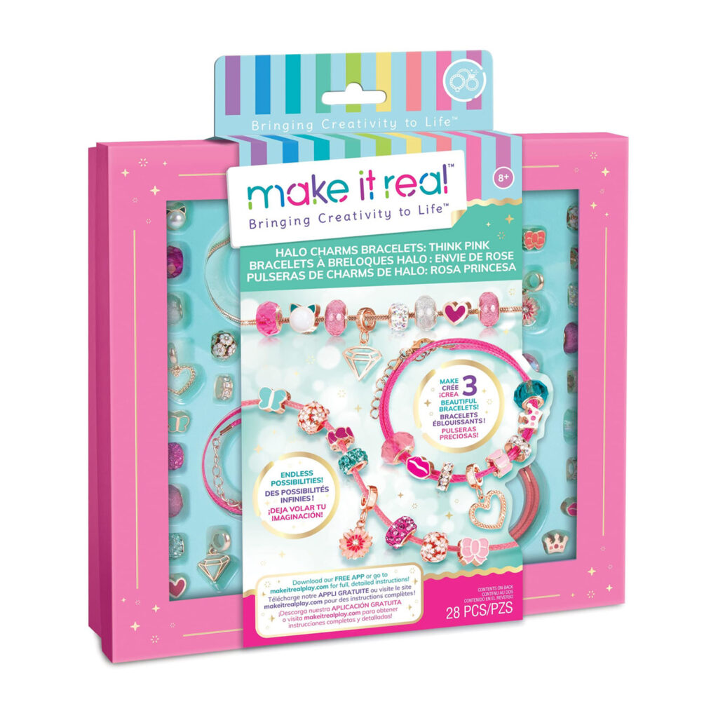Zuru Make It Real Halo Charms Bracelets Think Pink