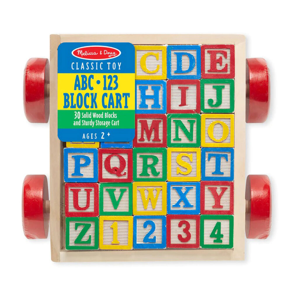 Melissa & Doug Classic Abc Block Cart