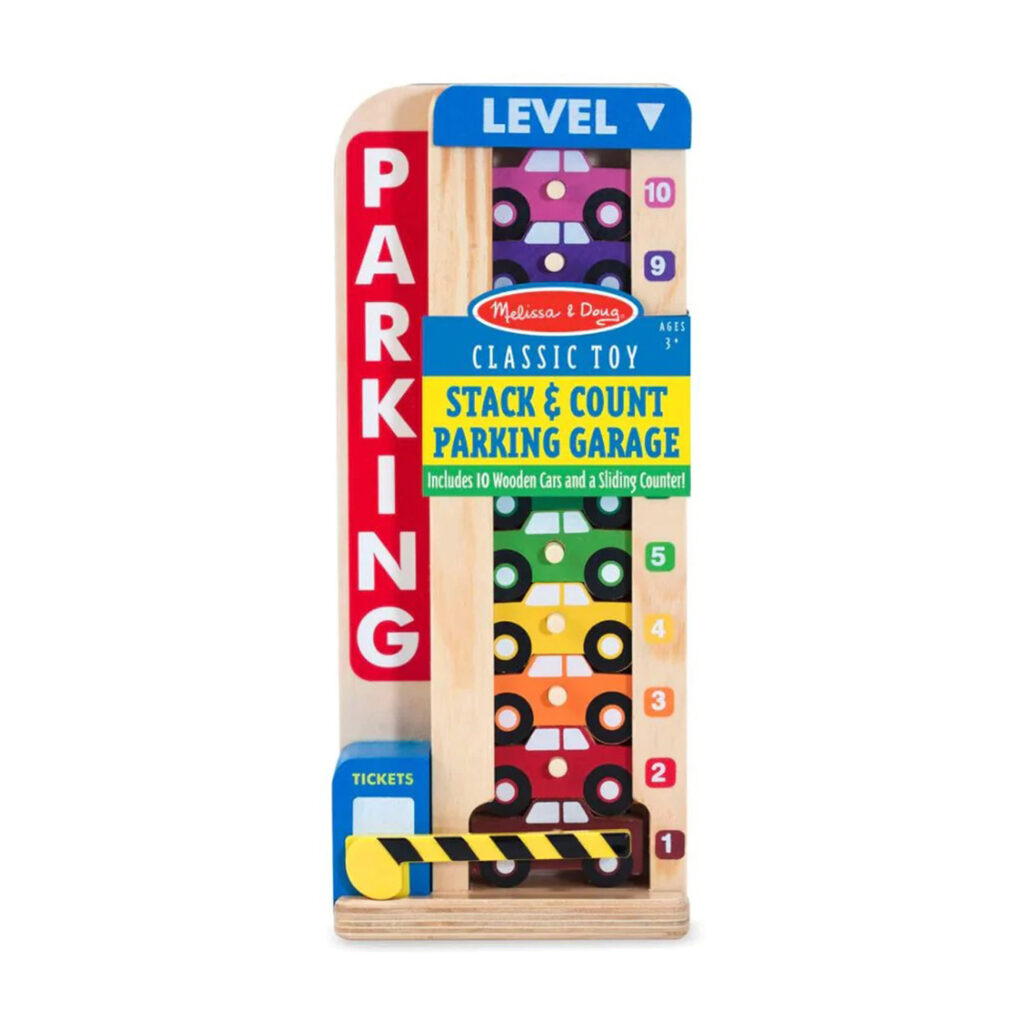 Melissa & Doug Stack & Count Parking Garage