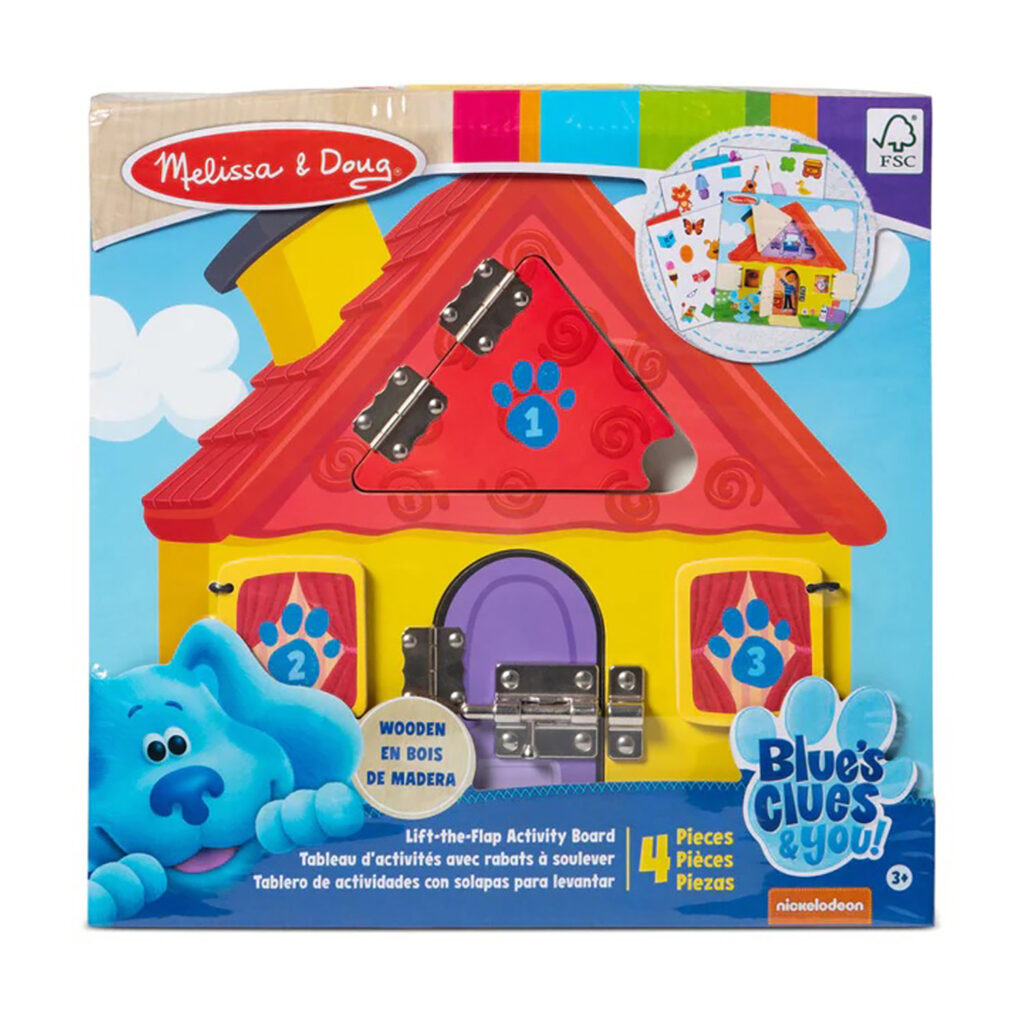 Melissa & Doug Blue?S Clues & You! Wooden Activity Board With Clue Cards