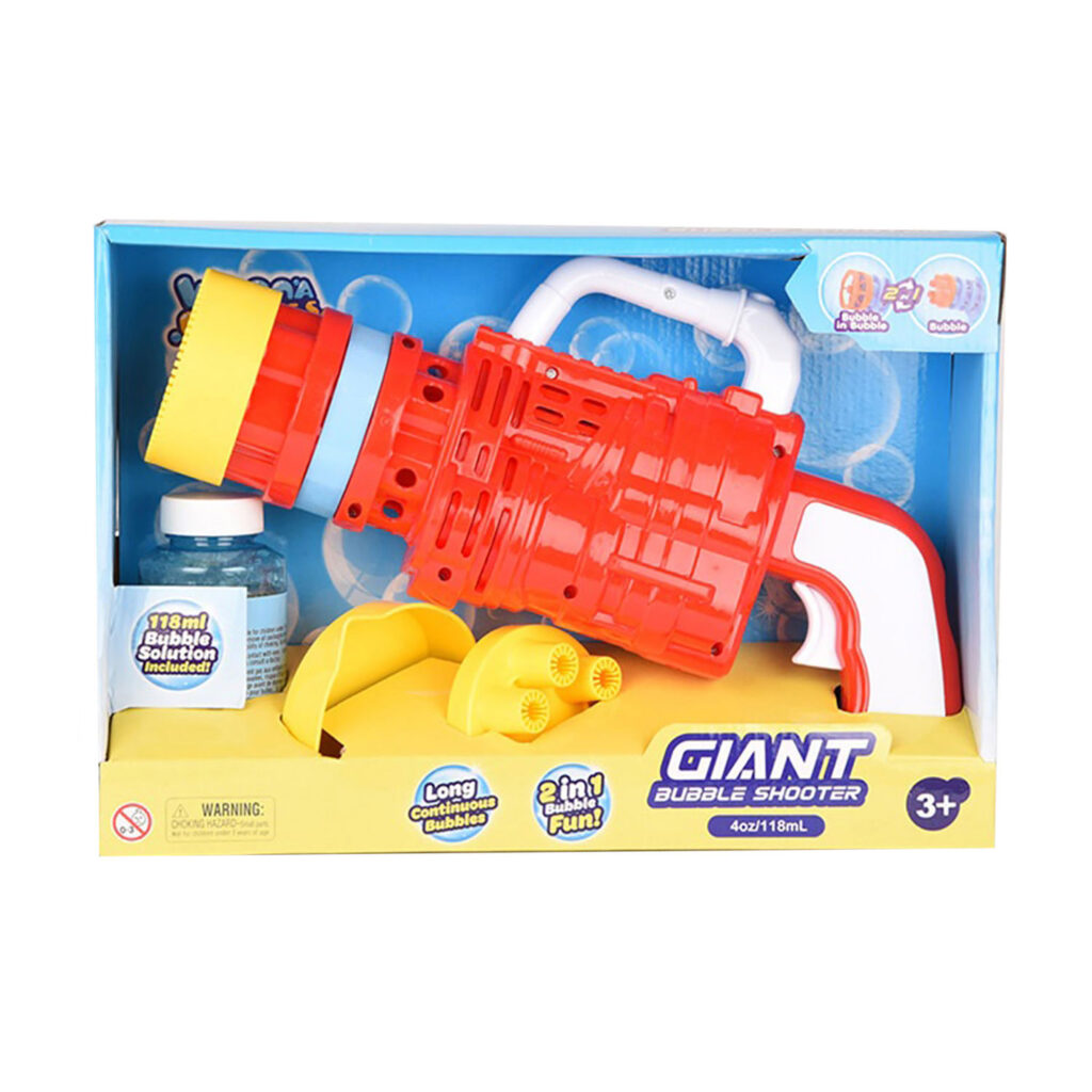 Wanna Bubbles B/O 2 In 1 Giant Buble Blaster Gun