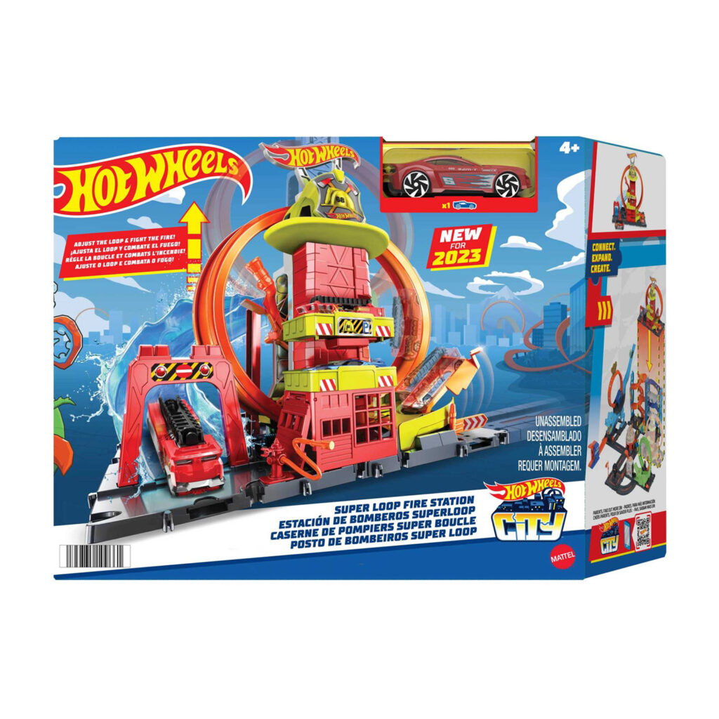 Mattel Hot Wheels City Super Fire Station Station