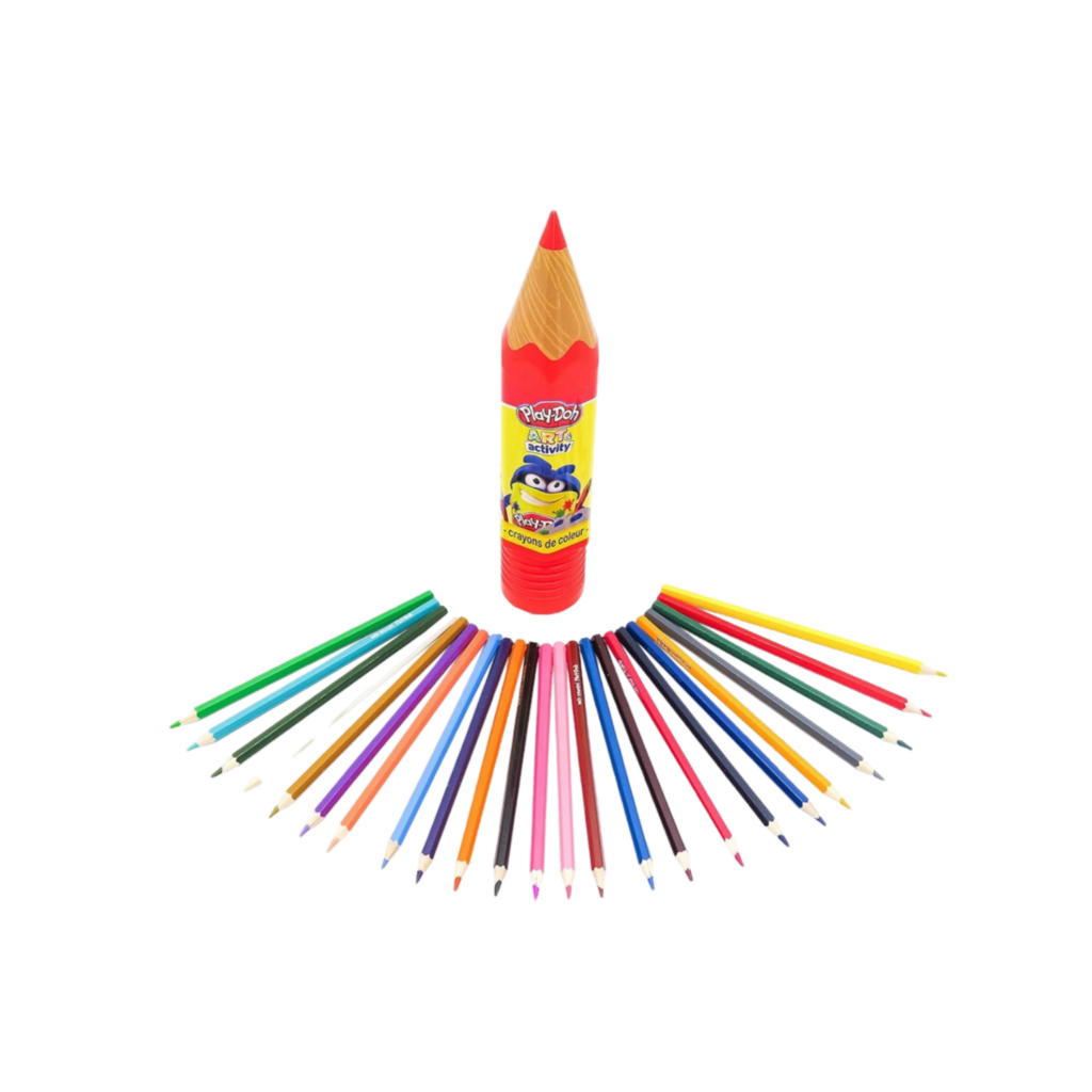 Play-Doh 24 Color Pencils In Plastic Tube