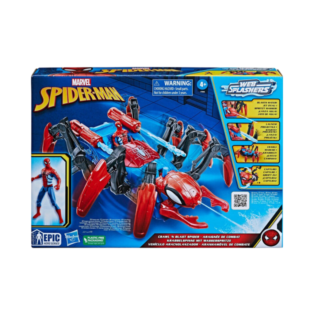 Hasbro Spiderman Crawl N Blast Spider F7845