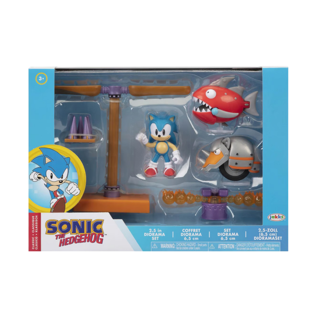 Jakks Pacific Sonic The Hedgehog 2.5" Flying Battery Zone Diorama Set Wave #2 41442