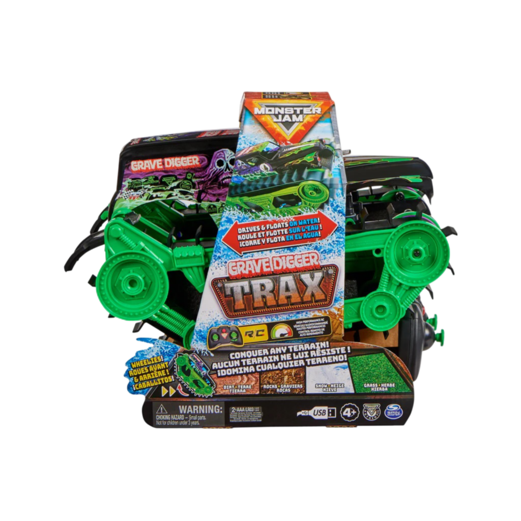 Spin Master Monster Jam Rc Grave Digger Trax 6067880