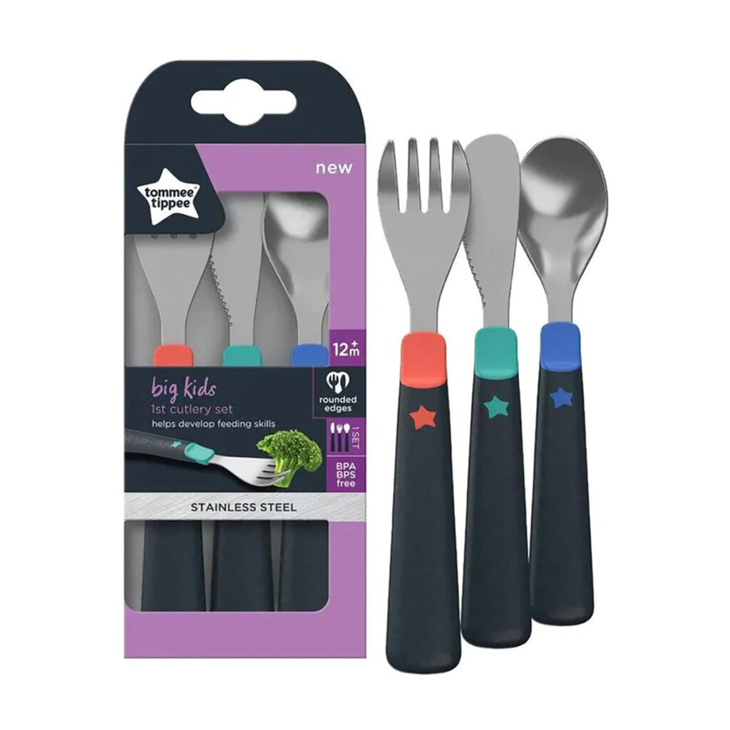 Tommee Tippee Big Kids First Cutlery Set, 12 M+
