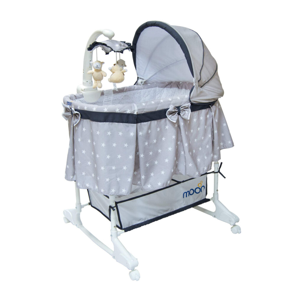Moon Juvenile  Soffy - 4 In 1 Convertible Cradle -Dark Grey