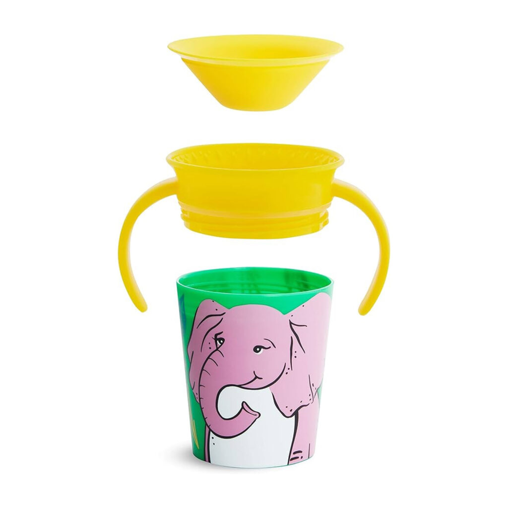 Munchkin 1Pk Miracle Wildlove Trainer Cup Elephant- 6Oz