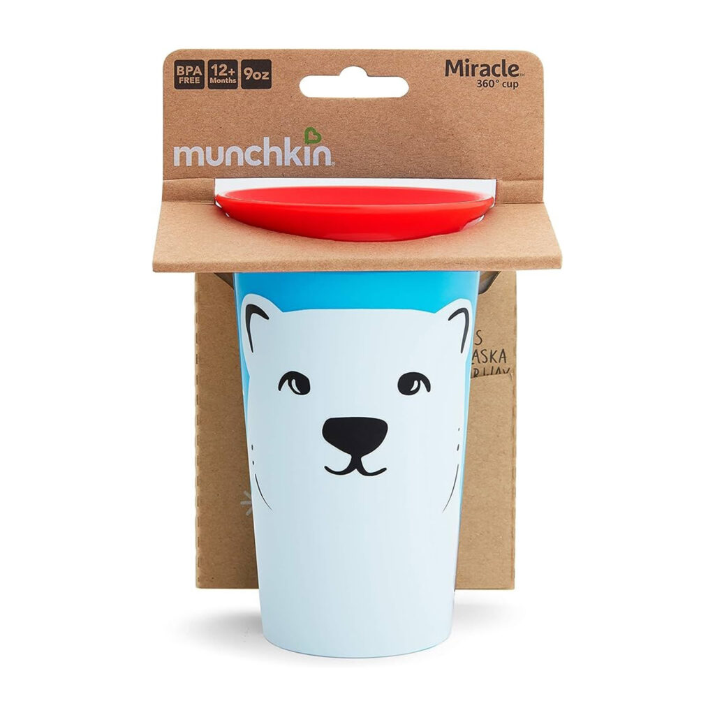 Munchkin 1Pk Miracle Wildlove Sippy Cup Polar Bear - 9Oz