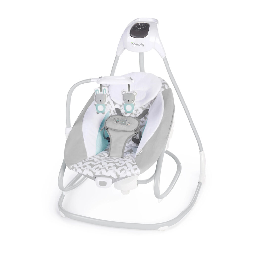 Bright Starts Simplecomfort Soothing Swing & Rocker - Raylan