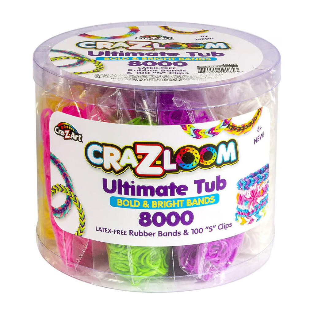 Cra-Z-Art Shimmer N' Sparkle Cra-Z-Loom Ultimate Tub 8000