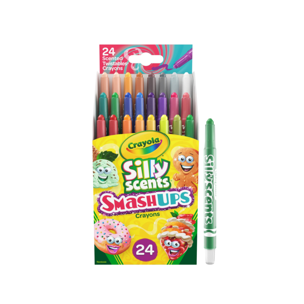 Crayola 24 Ct Silly Scents Mini Twistables Scented Smashups Crayons