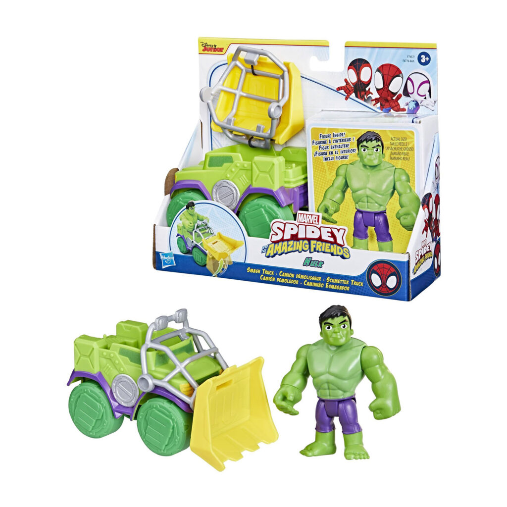 Hasbro Spidey & Amazing Friends Saf Hulk Truck N' Accessory F7457
