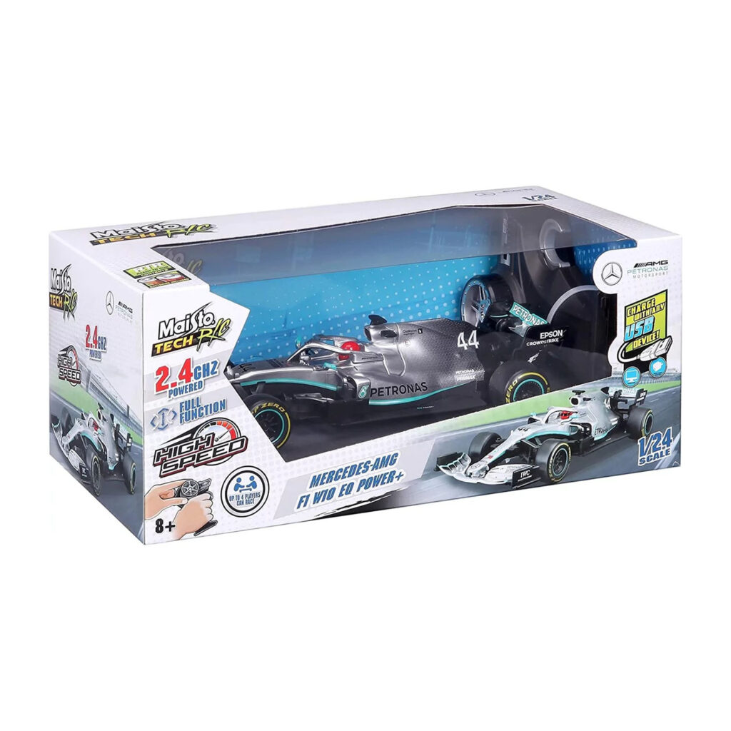 Maisto 1:24 F1  Mercedes Amg F1 W10 Eq Power+ (2019) - 2.4 Ghz (Usb Rechargeable)    82352