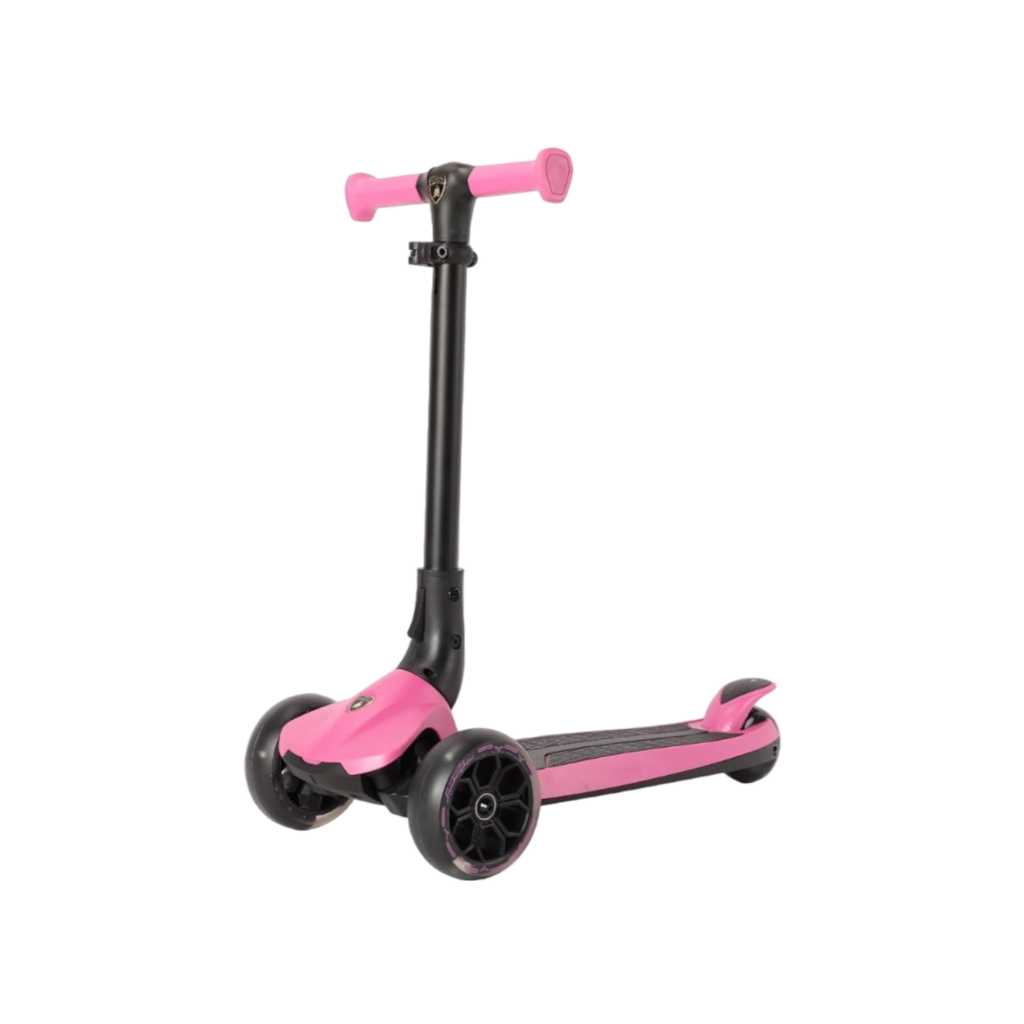 Lamborghini 3-Wheel Kids Scooter With Adjut Height-Pink