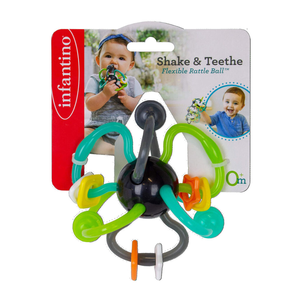 Infantino Shake & Teethe Flexible Rattle Ball