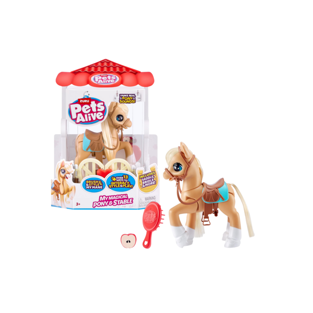 Zuru Pets Alive Robotic-Series 1 Pony Playset,Bulk,6Pcs, No Inner,Std Color Assortment