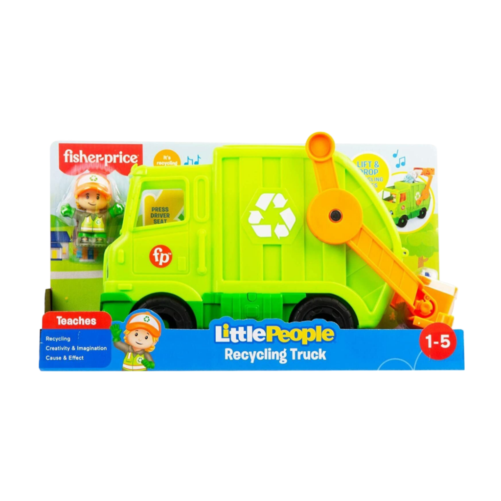 Mattel Fisher Price Little People Large Veh Recycling Truck